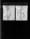 Wreck, Man Ran into Telephone Pole (2 Negatives) (April 17, 1954) [Sleeve 60, Folder d, Box 3]